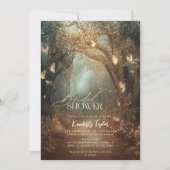 Invitation Fête des mariées Fairy Lights Enchanted Forest Tre (Devant)