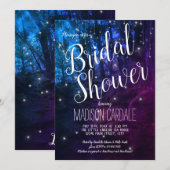 Invitation Fête des mariées Fairy Lights Enchanted Forest Tre (Devant / Derrière)