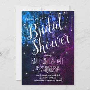 Invitation Fête des mariées Fairy Lights Enchanted Forest Tre