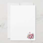 Invitation Fête des mariées Feuille exotique florale tropical (Dos)