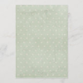 Invitation Fête des mariées Feuille rustique et élégante (Dos)