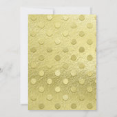 Invitation Fête des mariées feuille Tropical Gold Monstera (Dos)