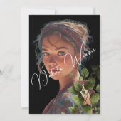 Invitation Fête des mariées Feuille Wild Garden (Dos)