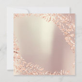 Invitation Fête des mariées Feuilles de colère Parties scinti (Dos)