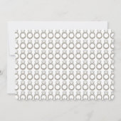 Invitation Fête des mariées Fiançailles de bague de diamant (Dos)