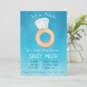 Invitation Fête des mariées Fiançailles de la Piscine (Debout devant)