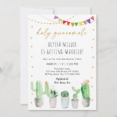 Invitation Fête des mariées Fiesta Cactus (Devant)
