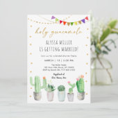 Invitation Fête des mariées Fiesta Cactus (Debout devant)