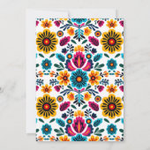 Invitation Fête des mariées Fiesta mexicaine (Dos)