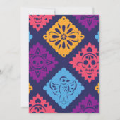 Invitation Fête des mariées Fiesta mexicaine (Dos)