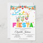 Invitation Fête des mariées Fiesta mexicaine (Devant)