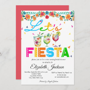 Invitation Fête des mariées Fiesta mexicaine