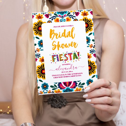 Invitation Fête des mariées Fiesta mexicaine