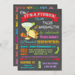 Invitation Fête des mariées Fiesta mexicaine Chalkboard<br><div class="desc">Joli et coloré mexicain Fiesta Couples Bridal Shower Invitations avec bannière, la typographie amusante, une grande margarita et taco sur un arrière - plan de tableau noir. Alors prenez une boisson froide et une salsa chaude avec cette formidable invitation. Illustration tirée à la main par McBooboo. Veuillez me contacter pour...</div>