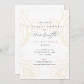 Invitation Fête des mariées Filigree (Devant / Derrière)