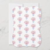 Invitation Fête des mariées Fille Rose Floral Chintz (Dos)