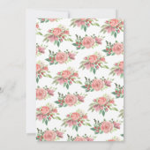 Invitation Fête des mariées Flamant rose, Flamant rose rose f (Dos)