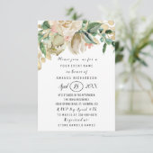 Invitation Fête des mariées Fleur Brunch Parties scintillant  (Debout devant)