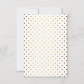 Invitation Fête des mariées Fleur Corail Gold Parties scintil (Dos)