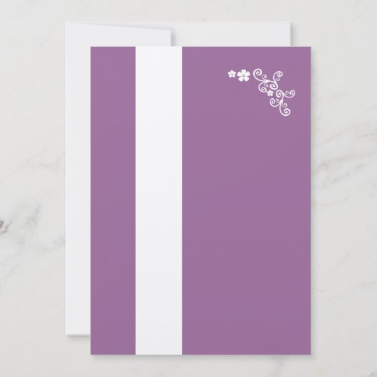 Invitation Fête des mariées Fleur fraîche (Dos)