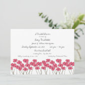 Invitation Fête des mariées Fleur fraîche (Debout devant)
