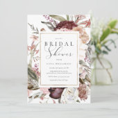 Invitation Fête des mariées fleur sauvage (Debout devant)
