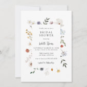 Invitation Fête des mariées fleur sauvage (Devant)