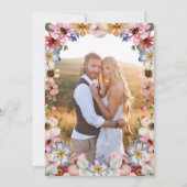 Invitation Fête des mariées fleur sauvage (Dos)