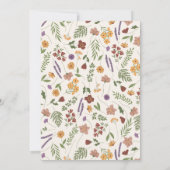 Invitation Fête des mariées fleur sauvage (Dos)