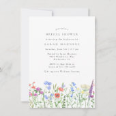 Invitation Fête des mariées fleur sauvage (Devant)