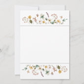 Invitation Fête des mariées fleur sauvage (Dos)