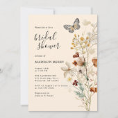 Invitation Fête des mariées Fleur sauvage Boho (Devant)