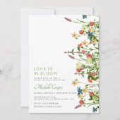 Invitation Fête des mariées Fleur sauvage Boho (Devant)