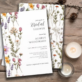 Invitation Fête des mariées Fleur sauvage Boho