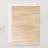 Invitation Fête des mariées Fleur sauvage Boho (Dos)