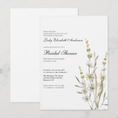 Invitation Fête des mariées Fleur sauvage Boho (Devant / Derrière)