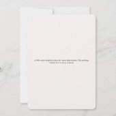 Invitation Fête des mariées Fleur sauvage Boho Delicate (Dos)