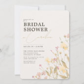 Invitation Fête des mariées Fleur sauvage Boho Delicate (Devant)