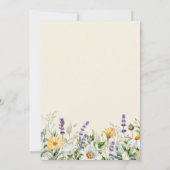 Invitation Fête des mariées Fleur sauvage Chamomile & Eucalyp (Dos)