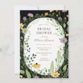 Invitation Fête des mariées Fleur sauvage Chic Boho (Devant)