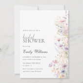 Invitation Fête des mariées Fleur sauvage couleur été (Devant)