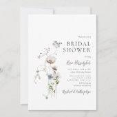 Invitation Fête des mariées Fleur sauvage Dainty (Devant)