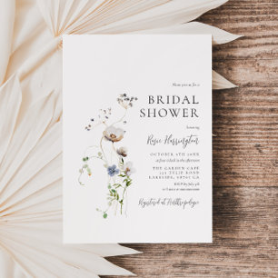 Invitation Fête des mariées Fleur sauvage Dainty