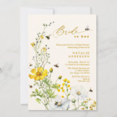 Invitation Fête des mariées Fleur sauvage de Bride to Bee Gar (Devant)