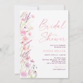 Invitation Fête des mariées Fleur sauvage de printemps modern (Devant)