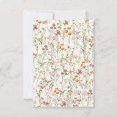 Invitation Fête des mariées Fleur sauvage de Terracotta Boho (Dos)