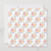 Invitation Fête des mariées Fleur sauvage des fleurs du print (Dos)