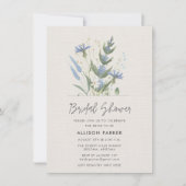 Invitation Fête des mariées Fleur sauvage d'été (Devant)