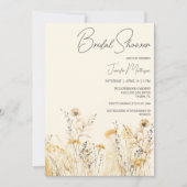 Invitation Fête des mariées Fleur sauvage d'été (Devant)