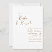 Invitation Fête des mariées Fleur sauvage du livre & Brunch (Devant)